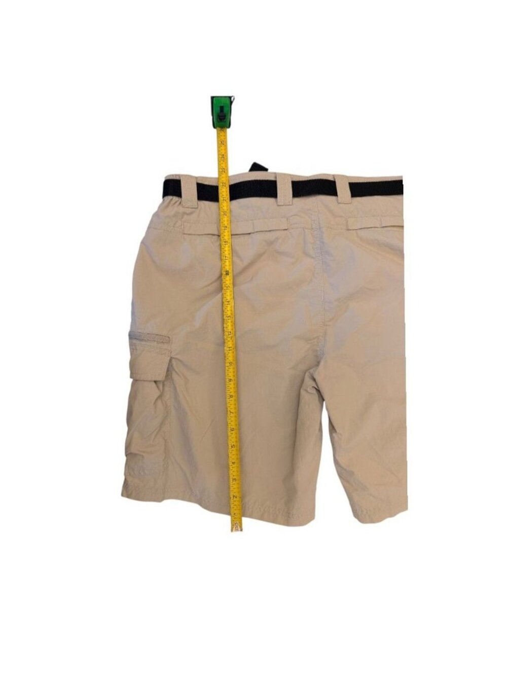 Field & Stream Original Outfitter Cargo Shorts Mens Xxl Khaki Nylon Belted - Picture 2 of 5